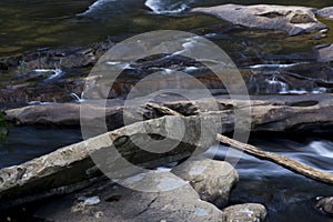 View of middle fork river detail