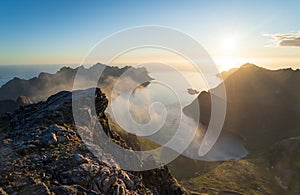 Midnight sun at Senja