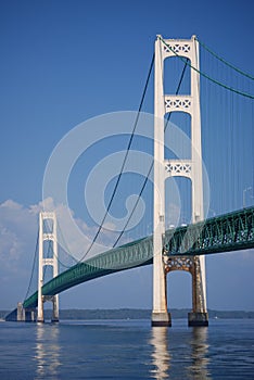 View of the Mighty Mackinac Bridge