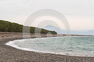 View of Miho no Matsubara beach