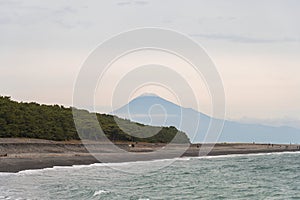 View of Miho no Matsubara beach