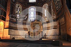 View of mihrab in Hagia Sophia