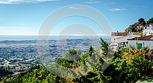 View from the Mijas village to Fuengirola town