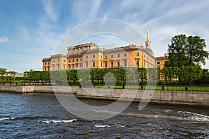 View of Mikhailovsky Castle in Saint-Petersburg