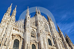 View of the Milan cathedral Duomo di Milano