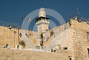 View on minaret and city walls