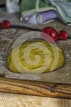 Mincing knife and puff pastry