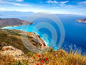 View of Mirabello Bay, Lassithi, Crete