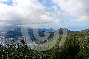 View from Mirador Cruz del Carmen over Anaga Mountains and Lagunera Vega