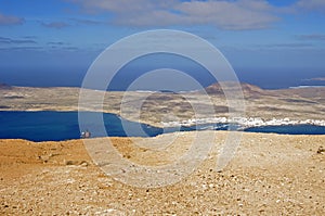 View from Mirador del Rio in Lanzarote