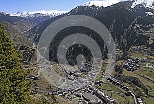 View from Mirador Roc del Quer in Andorra