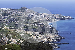 view from Miradouro do cabo Girao skyline funchal