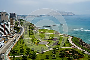 View of Miraflores Park, Lima - Peru