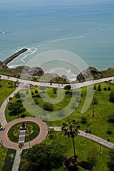 View of Miraflores Park, Lima - Peru