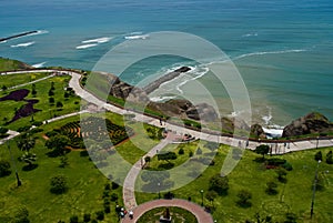 View of Miraflores Park, Lima - Peru photo