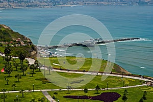 View of Miraflores Park, Lima - Peru photo