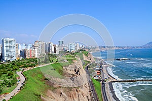 View of Miraflores Park, Lima - Peru