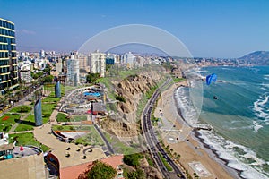 View of Miraflores Park, Lima - Peru photo