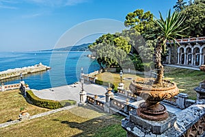 View from Miramare Castle near Trieste, Italy