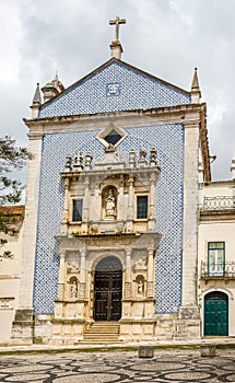 View at the Misericordia church decorated with azulejo in Aveiro ,Portugal photo
