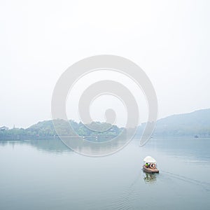 View in the mist of Xihu