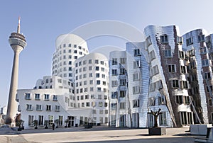 View of modern Architecture in Dusseldorf