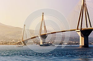 View of the modern bridge