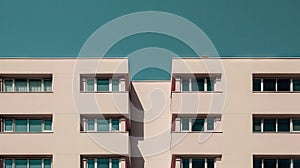 View of modern building against sky. AI Generative