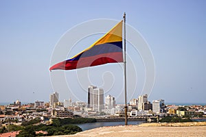 view of the modern city of Cartagena