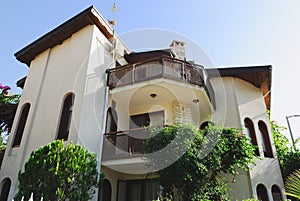 View of modern holiday villa in Turkey