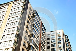 View of modern multifamily house