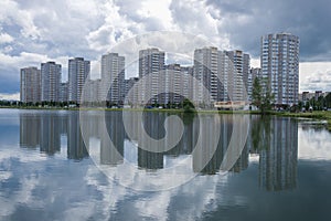 View of the modern residential development, St Petersburg
