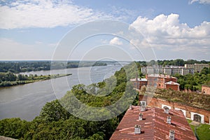 View from Modlin castle in Poland, Europe