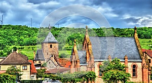 View of Molsheim, a town in the Vosges - France