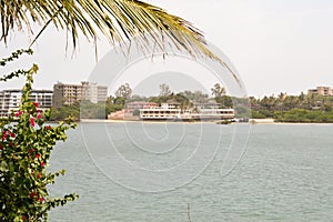 View of the Mombasa River in Kenya