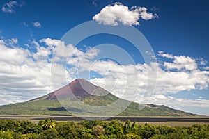 View of Momotombo volcano