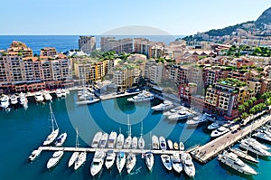 View on monaco harbor