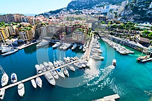 View on monaco harbor