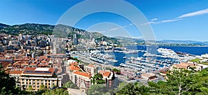 View on monaco harbor