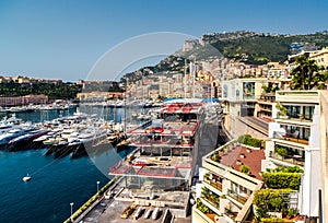 View of Monaco Hercule port