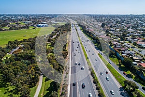 View of Monash Freeway in Melbourne.