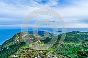 A view from the monastary of skopiotissa zakynthos