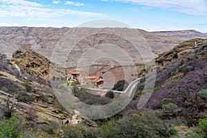View of the monastery complex of David Gareja of Eastern Georgia
