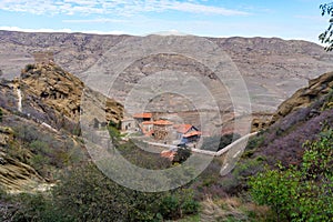 View of the monastery complex of David Gareja of Eastern Georgia