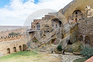View of the monastery complex of David Gareja of Eastern Georgia