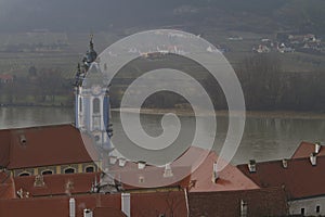 View on the monastery of Duernstein, Austria