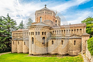 View at the Monastery of Santa Maria in the streets of Ripoll - Spain
