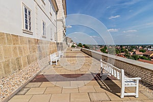 View of monastery terraces in Lysa nad Labem town, Czech Republ