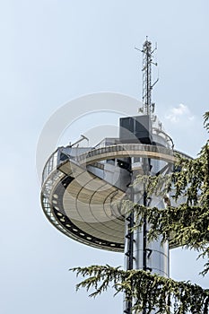 View of the Moncloa lighthouse in Madrid