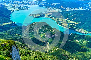 View of Mondsee lake, Austria